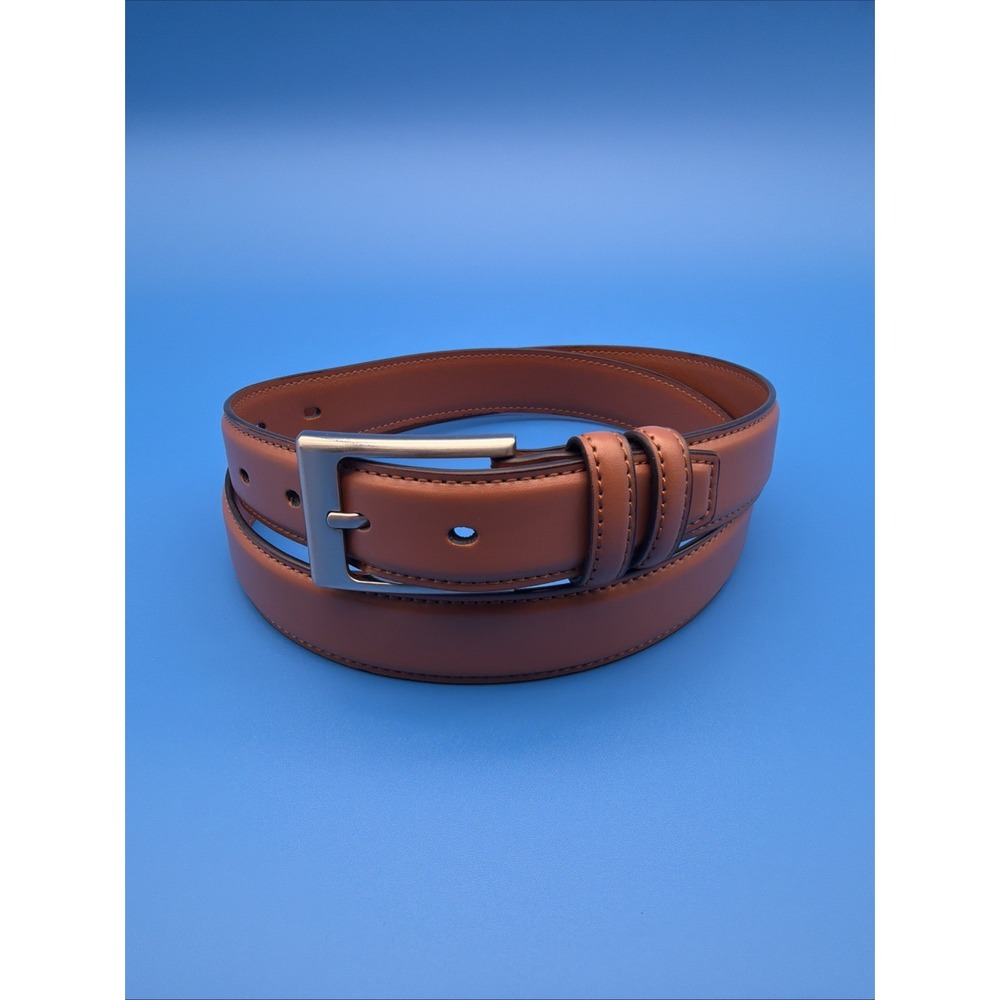 Chaoren Brown Leather Ratchet Belt - Men's Size 33-35